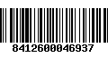 Código de Barras 8412600046937