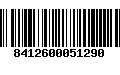 Código de Barras 8412600051290