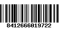 Código de Barras 8412666019722