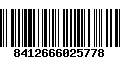 Código de Barras 8412666025778