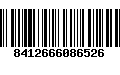 Código de Barras 8412666086526