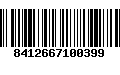 Código de Barras 8412667100399