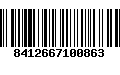 Código de Barras 8412667100863