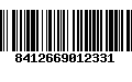 Código de Barras 8412669012331