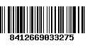 Código de Barras 8412669033275