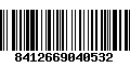 Código de Barras 8412669040532