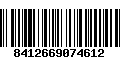 Código de Barras 8412669074612