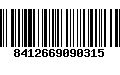 Código de Barras 8412669090315