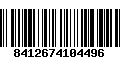 Código de Barras 8412674104496