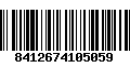 Código de Barras 8412674105059