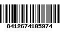 Código de Barras 8412674105974