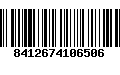Código de Barras 8412674106506