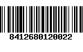 Código de Barras 8412680120022