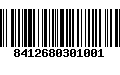 Código de Barras 8412680301001