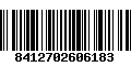 Código de Barras 8412702606183