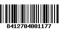 Código de Barras 8412704001177