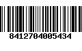 Código de Barras 8412704005434