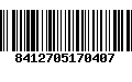 Código de Barras 8412705170407