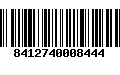 Código de Barras 8412740008444