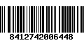 Código de Barras 8412742006448