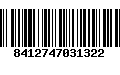 Código de Barras 8412747031322