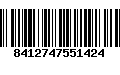 Código de Barras 8412747551424