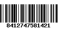 Código de Barras 8412747581421