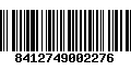 Código de Barras 8412749002276