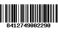 Código de Barras 8412749002290