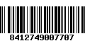 Código de Barras 8412749007707