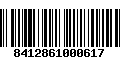 Código de Barras 8412861000617