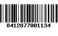 Código de Barras 8412877001134