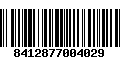 Código de Barras 8412877004029