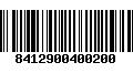 Código de Barras 8412900400200