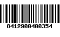 Código de Barras 8412900400354