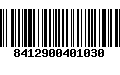 Código de Barras 8412900401030