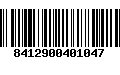 Código de Barras 8412900401047