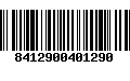 Código de Barras 8412900401290