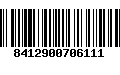 Código de Barras 8412900706111