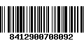 Código de Barras 8412900708092