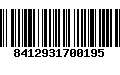 Código de Barras 8412931700195