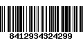 Código de Barras 8412934324299