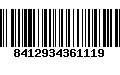 Código de Barras 8412934361119