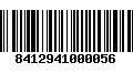 Código de Barras 8412941000056