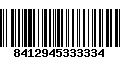 Código de Barras 8412945333334