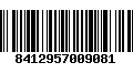 Código de Barras 8412957009081