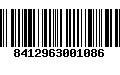 Código de Barras 8412963001086