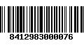 Código de Barras 8412983000076