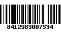 Código de Barras 8412983007334