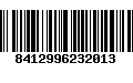 Código de Barras 8412996232013